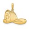 14K Yellow Gold Firefighter Hat Charm Fireman Pendant Jewerly 18.5mm x 22mm